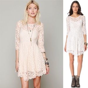 Free People | Floral Mesh Lace Dress